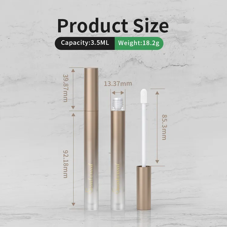YR7096 渐变唇彩管 3.5ML — 实色到透明设计 - 图片 4