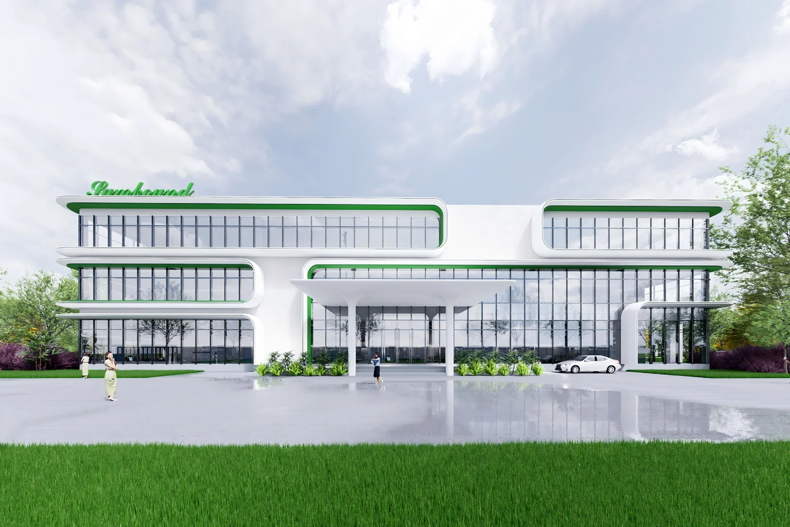 印尼 PT Sam Bound Mitra Indonesia 厂区规划效果图——位于中爪哇省布雷贝斯县，2027年第一季度投产（在建中）